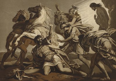 The Conversion of St Paul on the Road to Damascus by Spanish School
